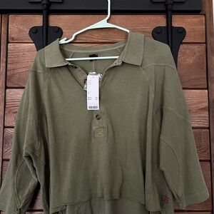 Urban Outfitters Cropped Loose T-shirt